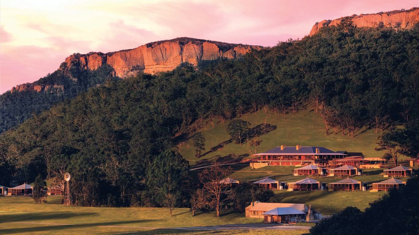 Emirates One & Only Wolgan Valley en su destino