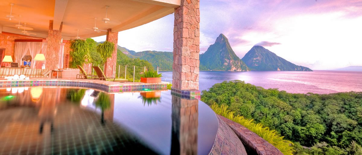 Jade Mountain en Santa Lucia