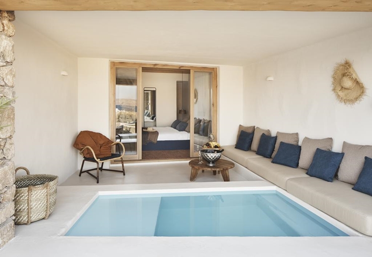 The Wild Hotel by Interni en Mykonos