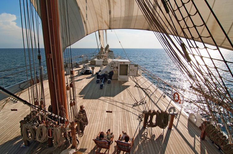 Sea Cloud II en Spain