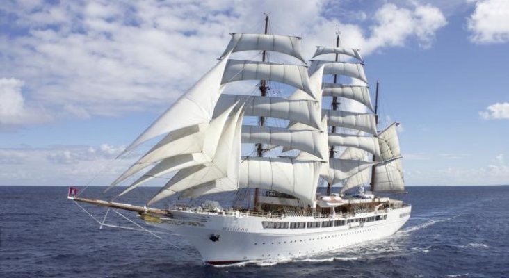 Sea Cloud Spirit en su destino