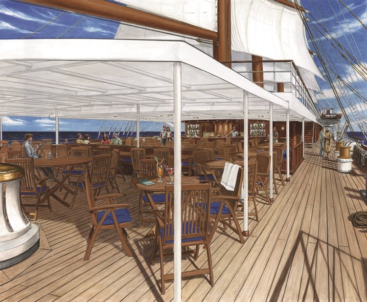Sea Cloud Spirit en Spain