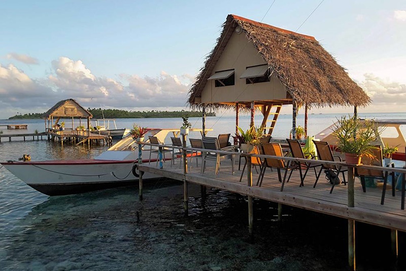 Tetamanu Village en Fakarava