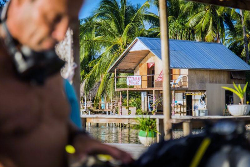 Tetamanu Village en Fakarava