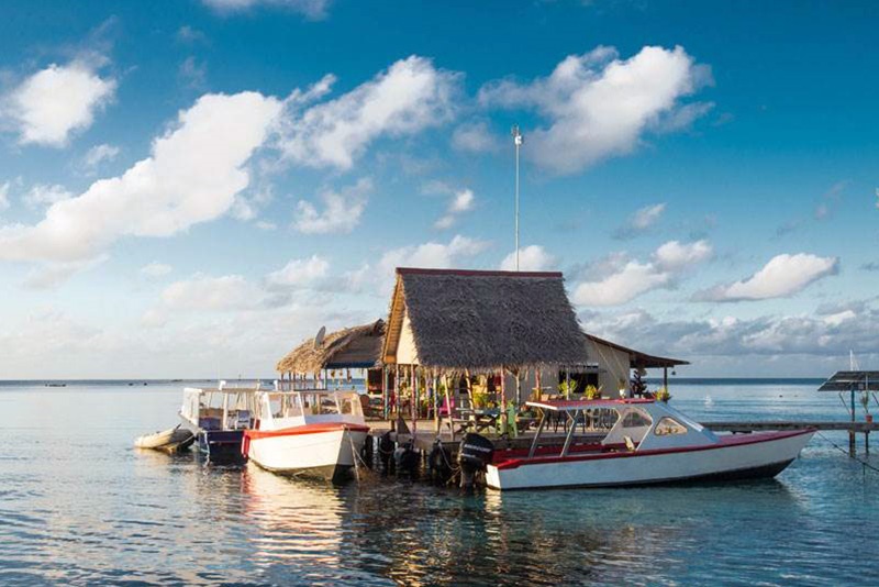 Tetamanu Village en Fakarava