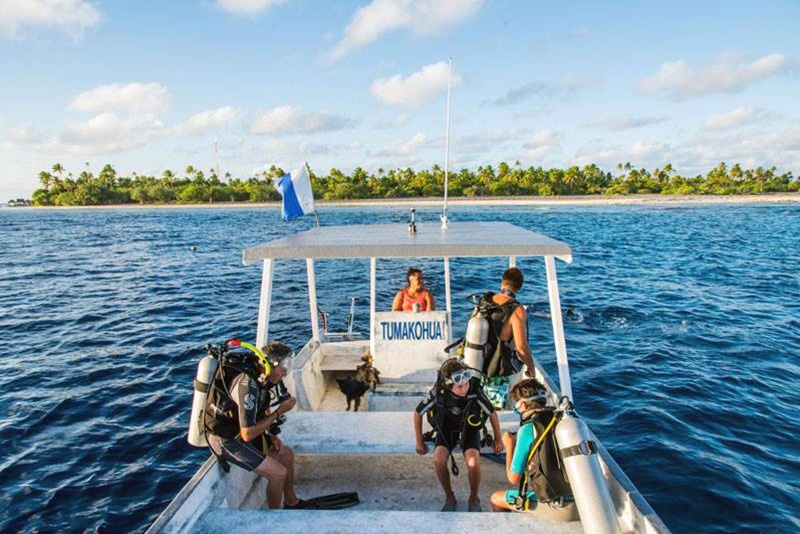 Tetamanu Village en Fakarava