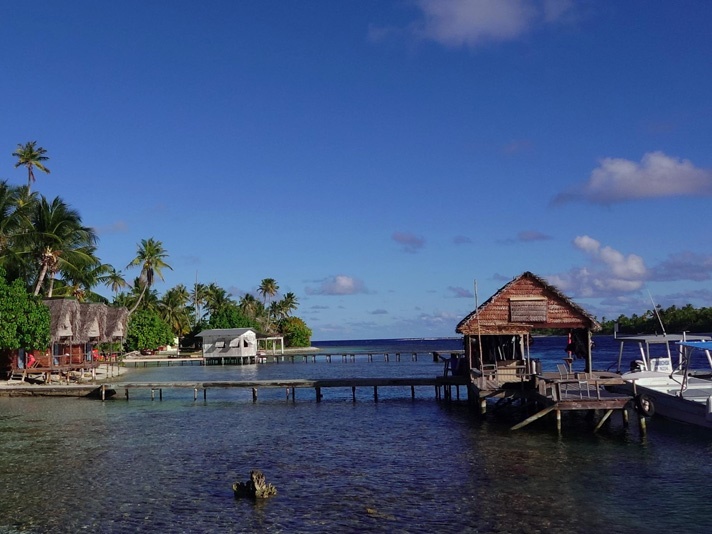 Tetamanu Village en Fakarava