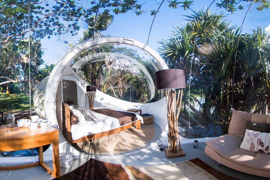 Bubble Lodge Ile aux Cerfs en Isla Mauricio