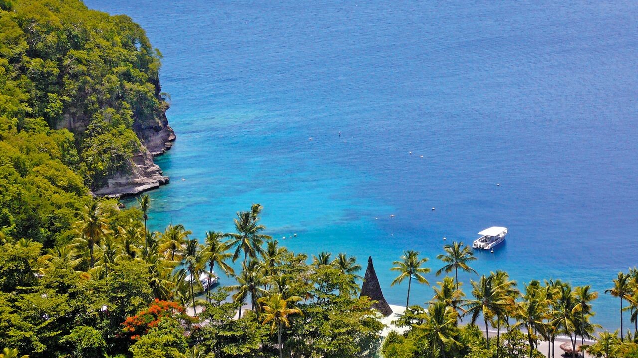 Anse Chastanet en Santa Lucia