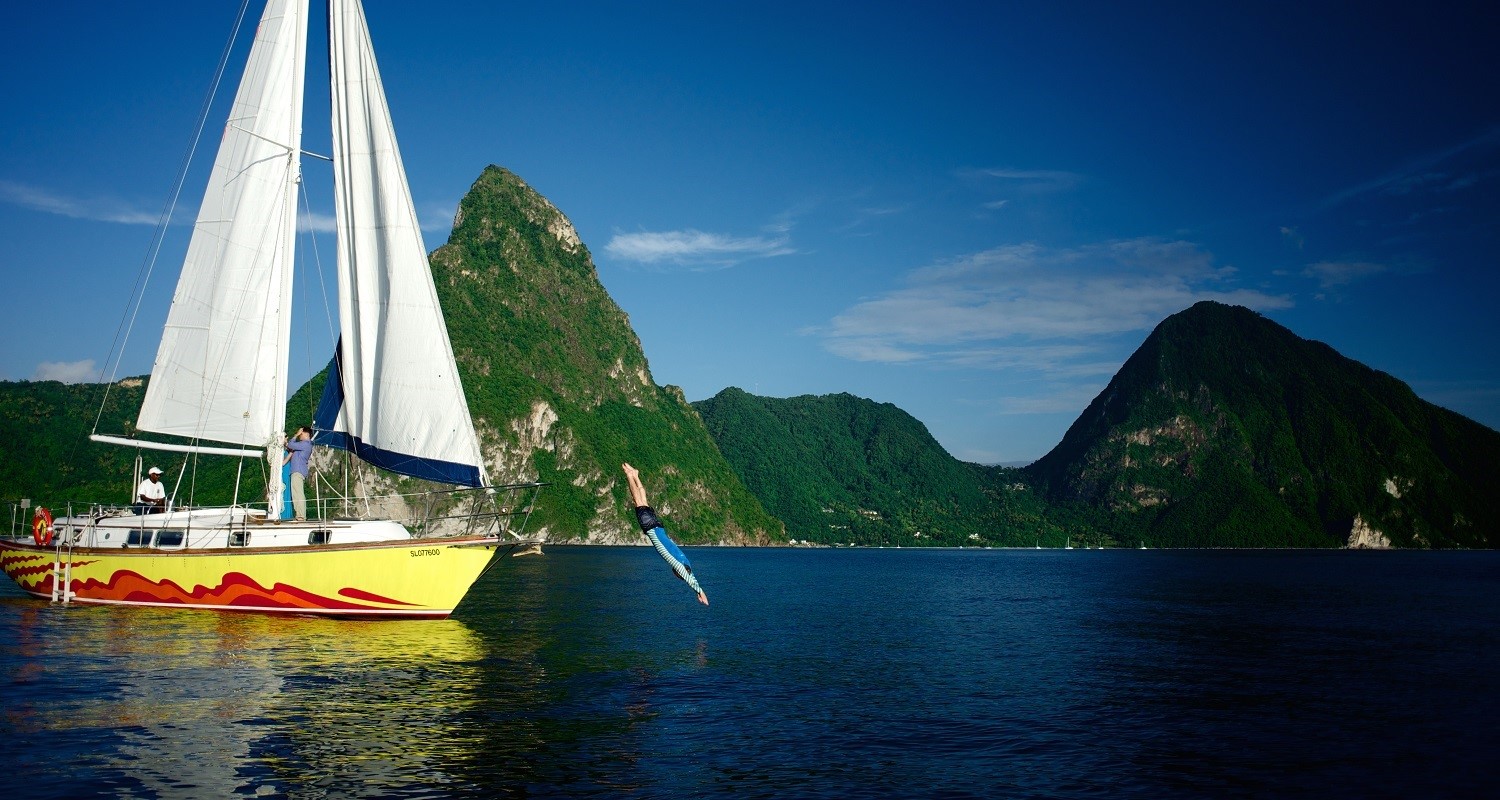 Anse Chastanet en Santa Lucia