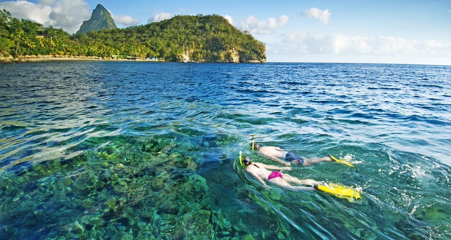Anse Chastanet en Santa Lucia