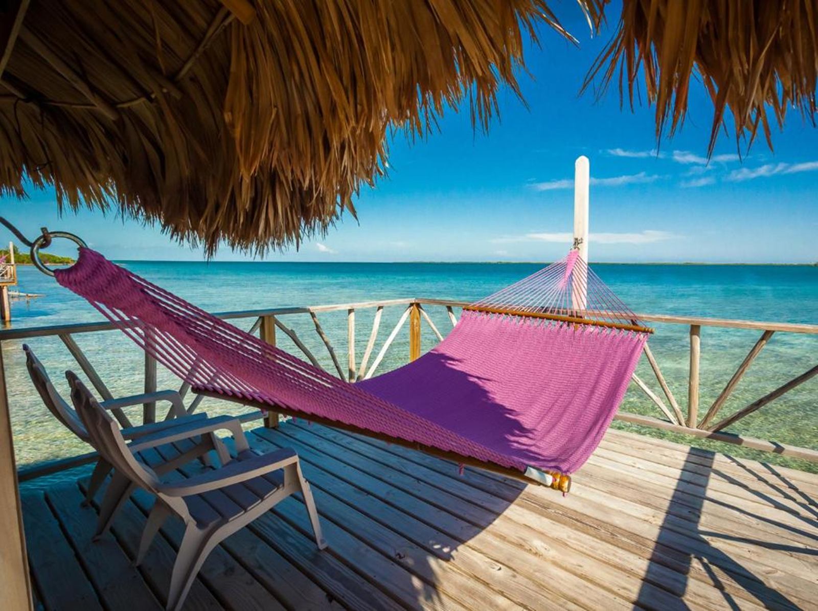 Thatch Caye Resort en Belize
