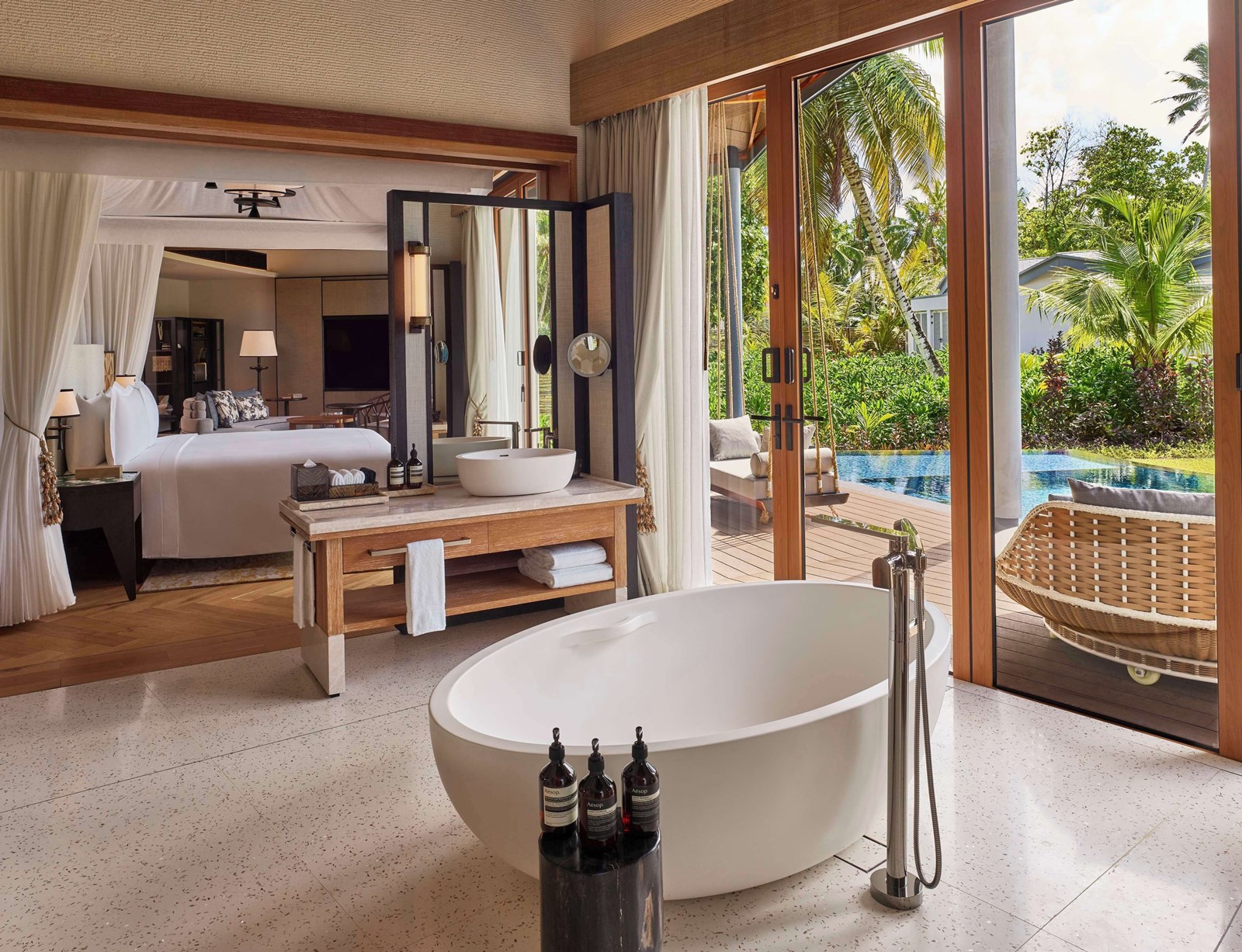 Waldorf Astoria Seychelles  en platte island