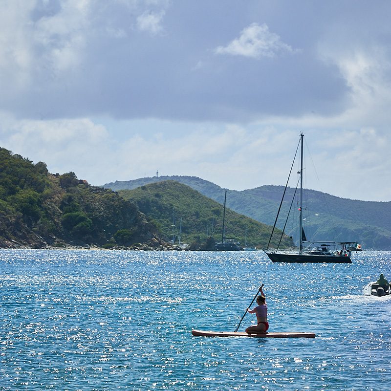 Paddle boarding