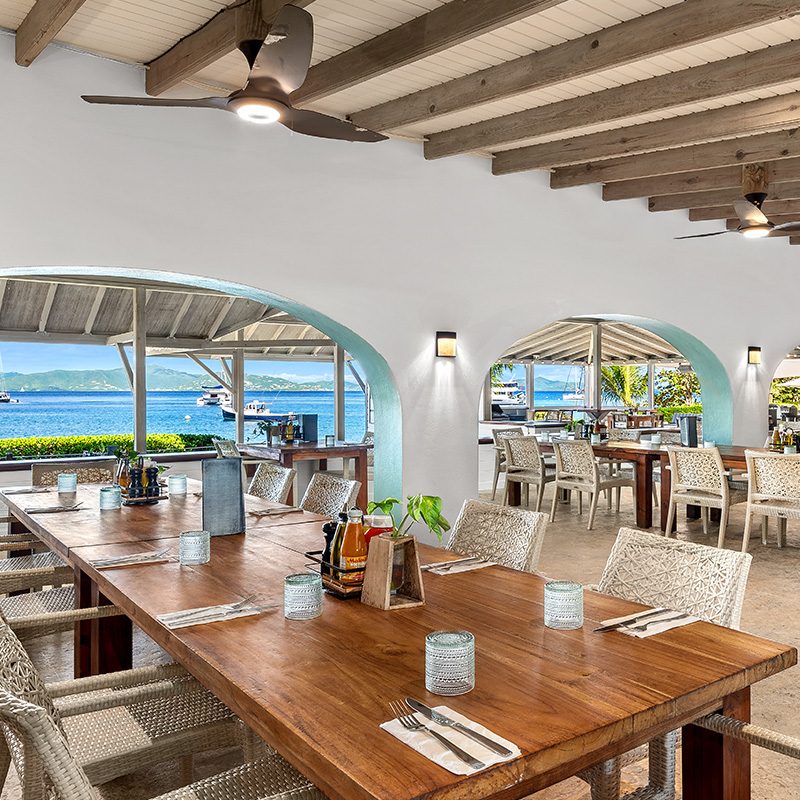 Cooper island restaurant top area