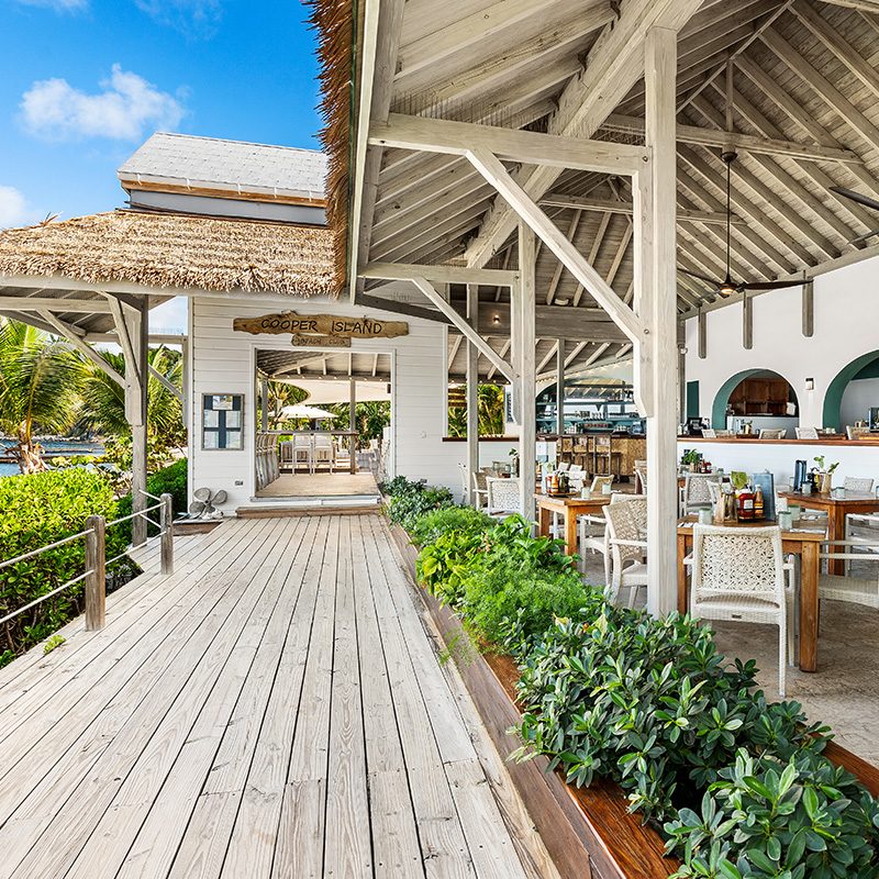 Cooper island restaurant entrance