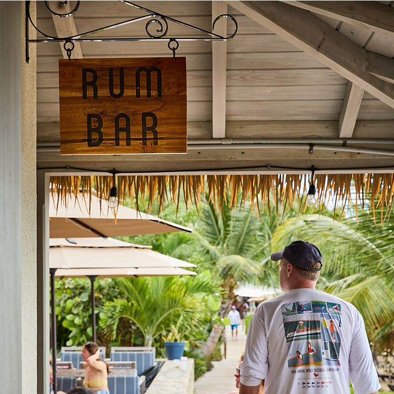 Rum bar entrance