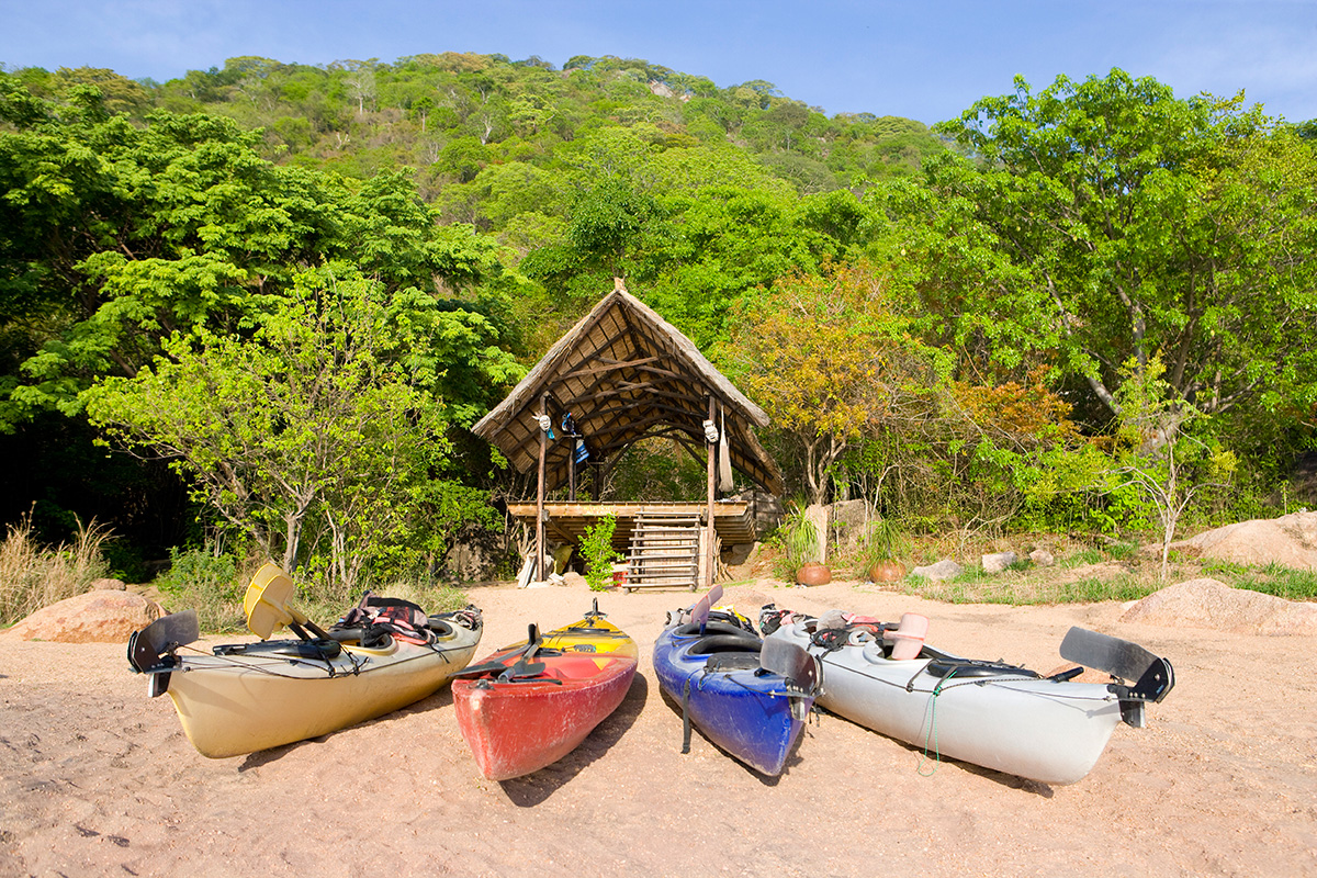 Domwe Island Camp en Parque Nacional del Lago Malawi