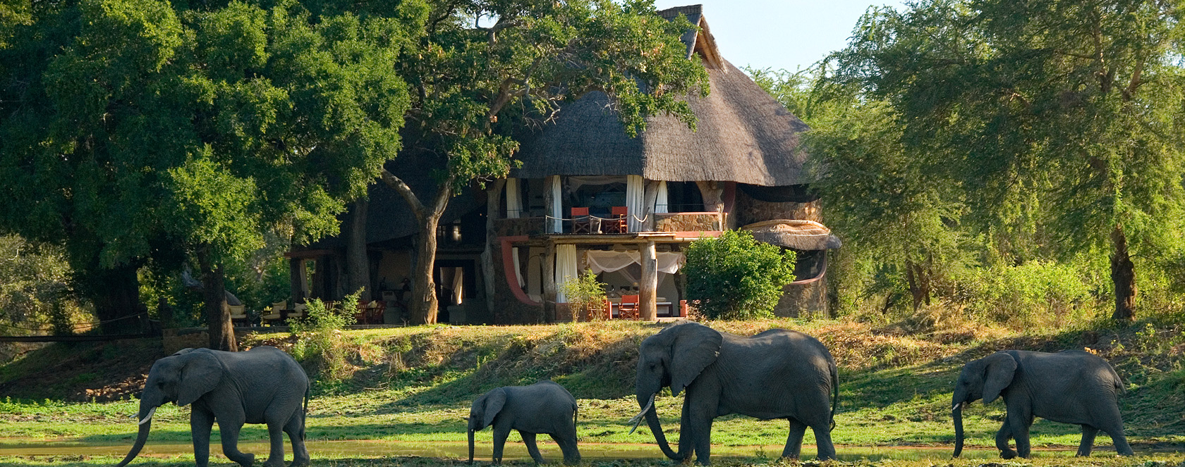 Luangwa Safari House en su destino