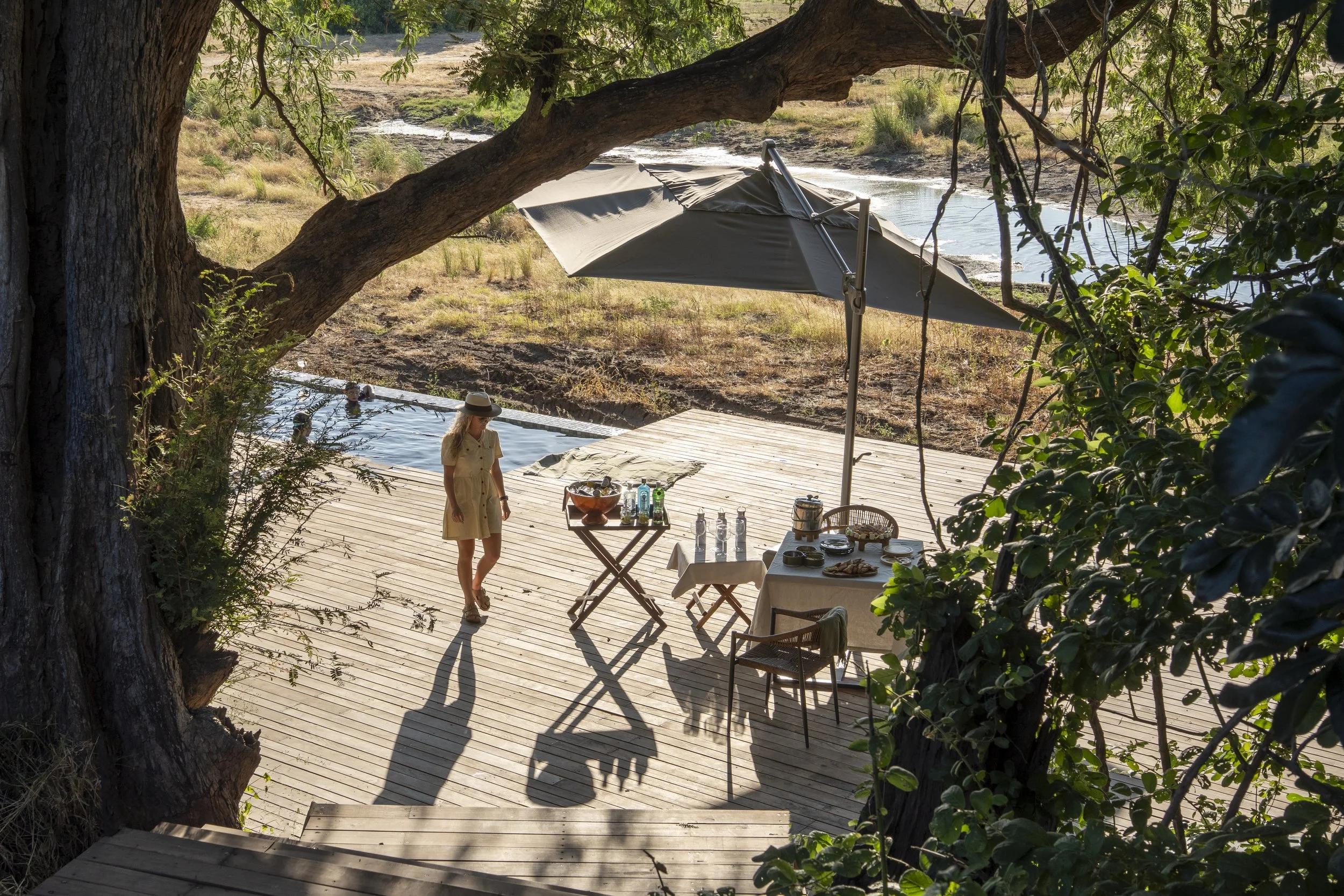 Mana Sands Main Camp en Mana Pools