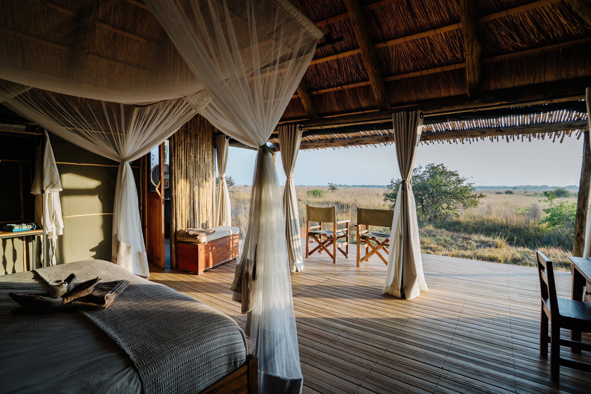 Ntemwa-Busanga Camp en su destino