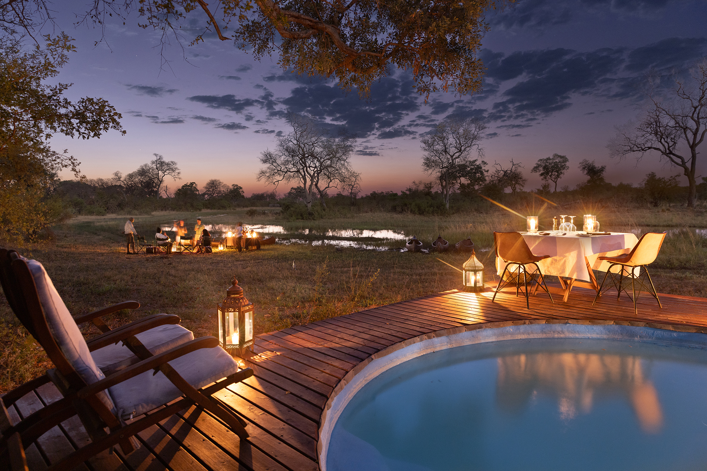 Selinda Explorers Camp en Reserva de Selinda