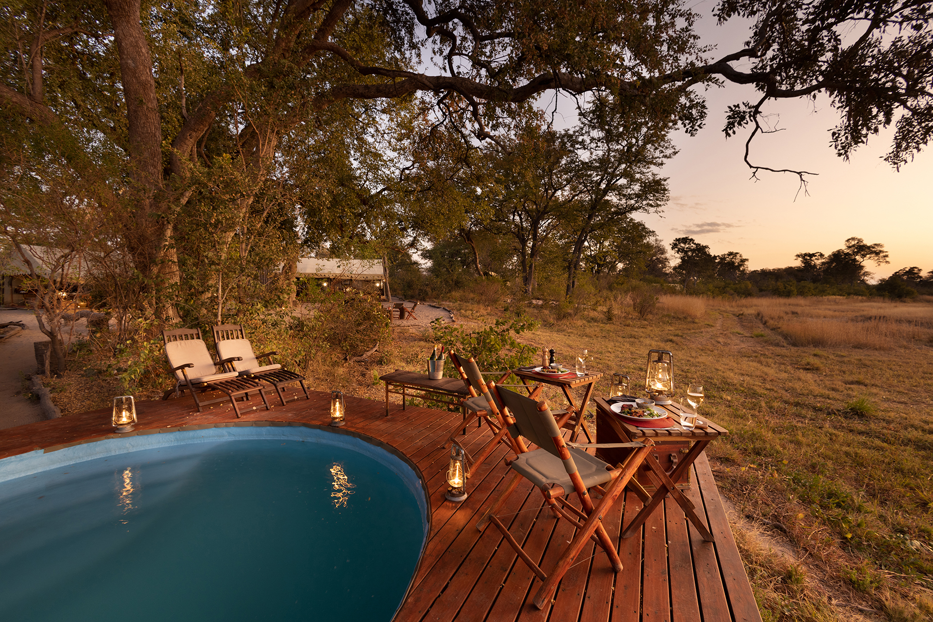Selinda Explorers Camp en Reserva de Selinda