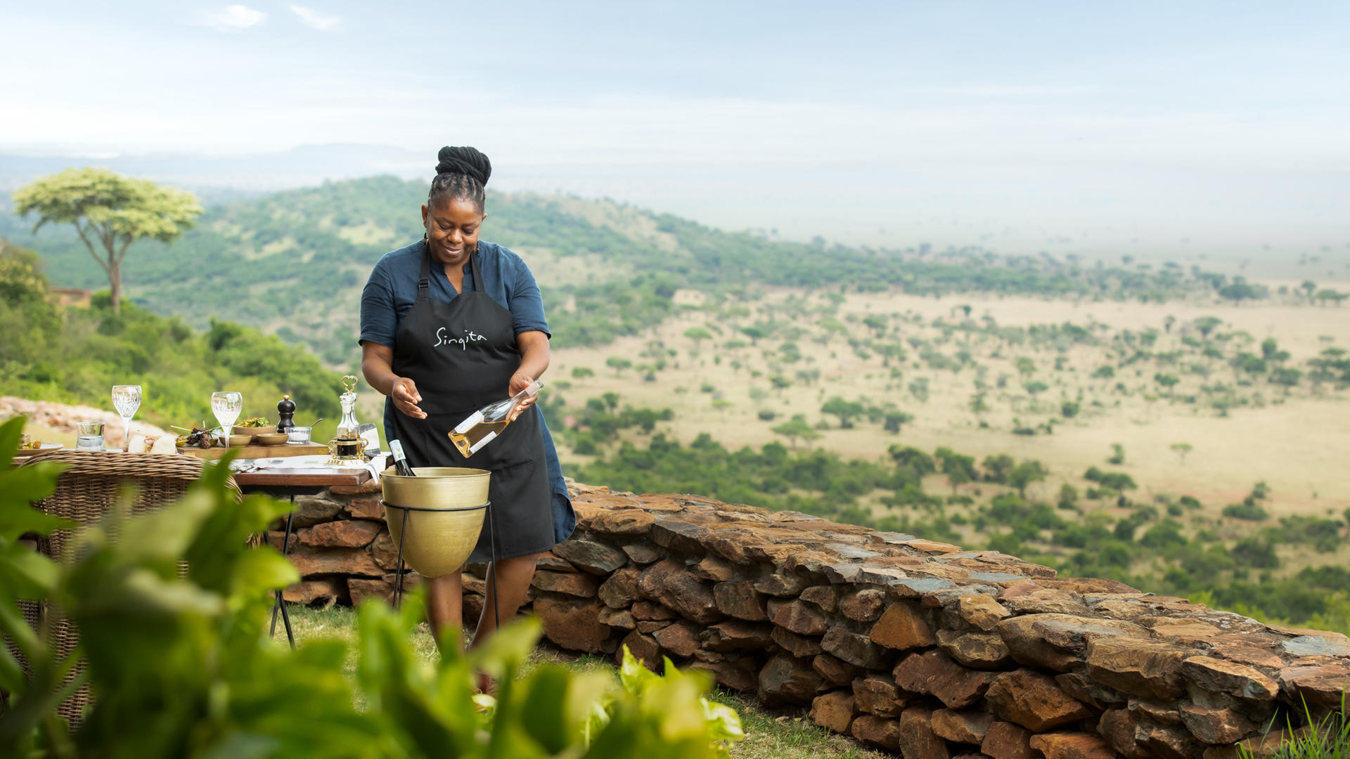 Sgr wine experience sasakwa lodge lunch minnie mthombeni sommelier ross couper 2 2