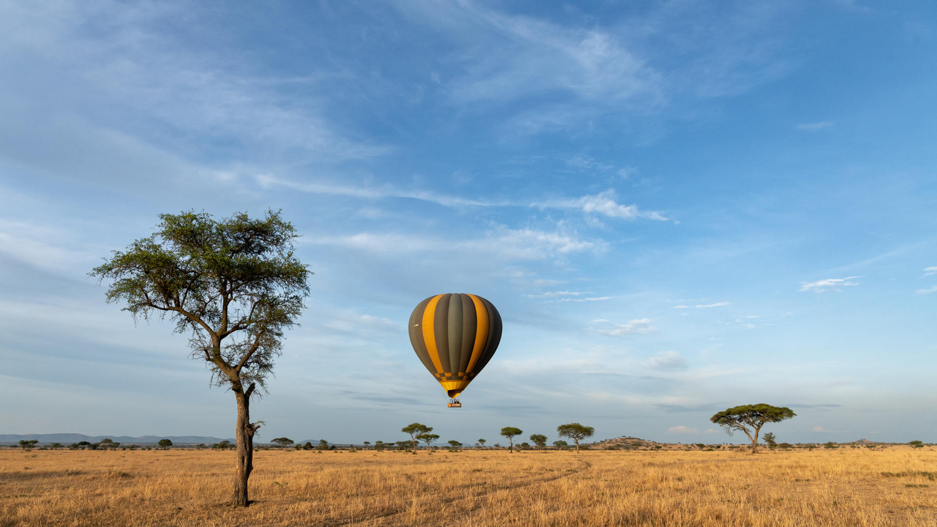 Sgr activities hot air balloon in flight two tracks ross couper 2