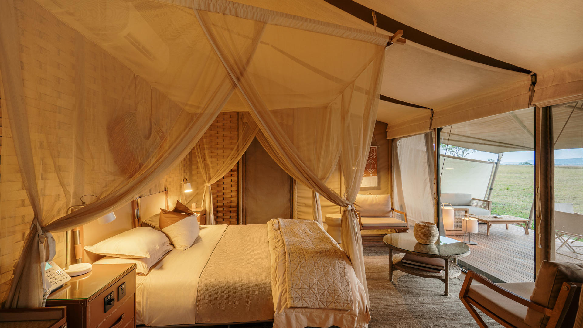 Singita sabora tented camp suite interior1