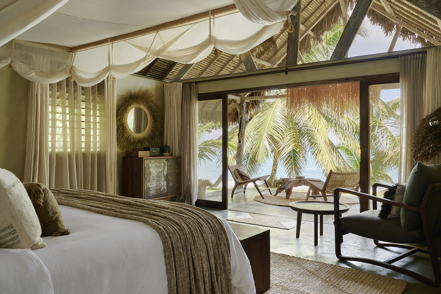 Deluxe beach bungalow interior