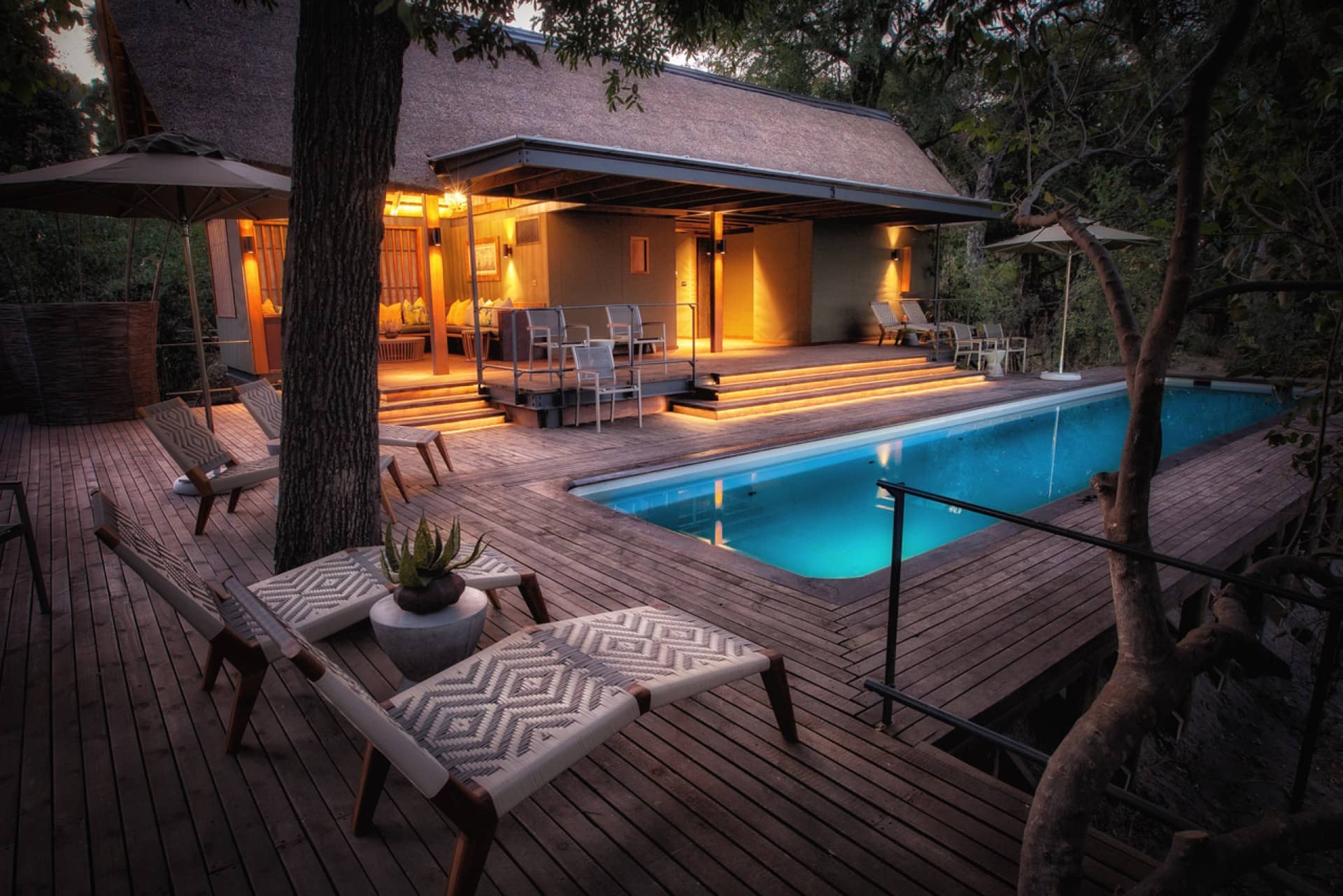 Chitabe camp swimming pool