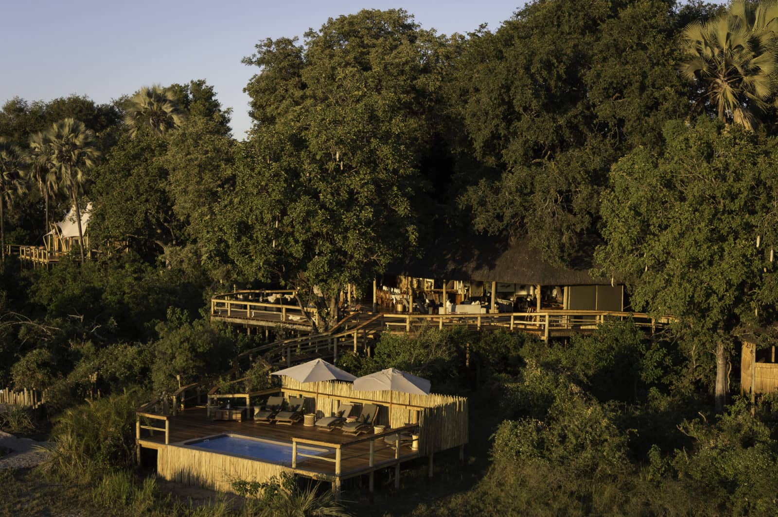Kwetsani concession ariel camp with pool