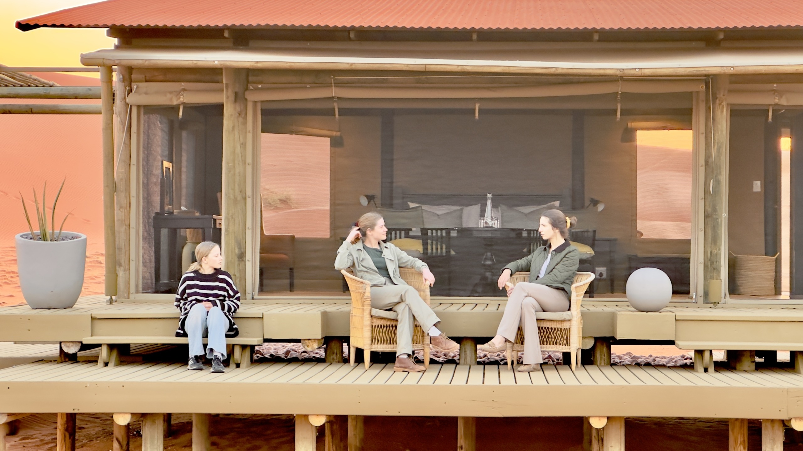 Wolwedans collection desert lodge conversations on the deck