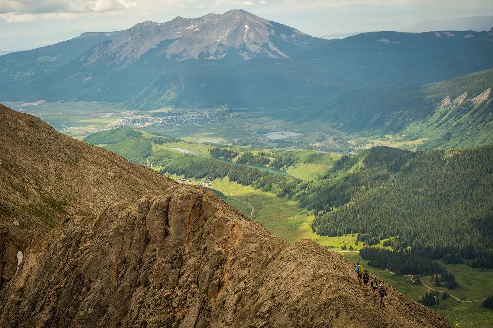 ridge hiking mountains