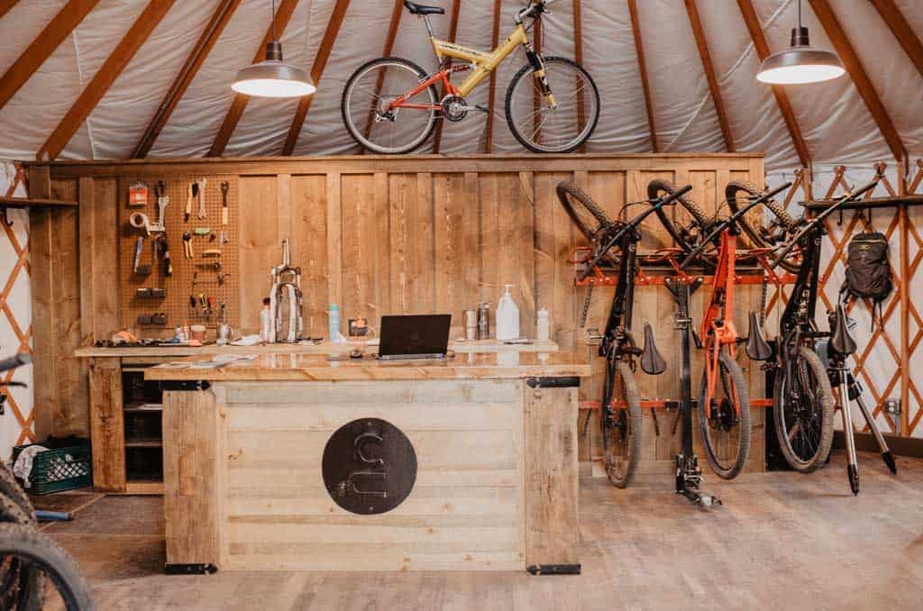 yurt equipment desk